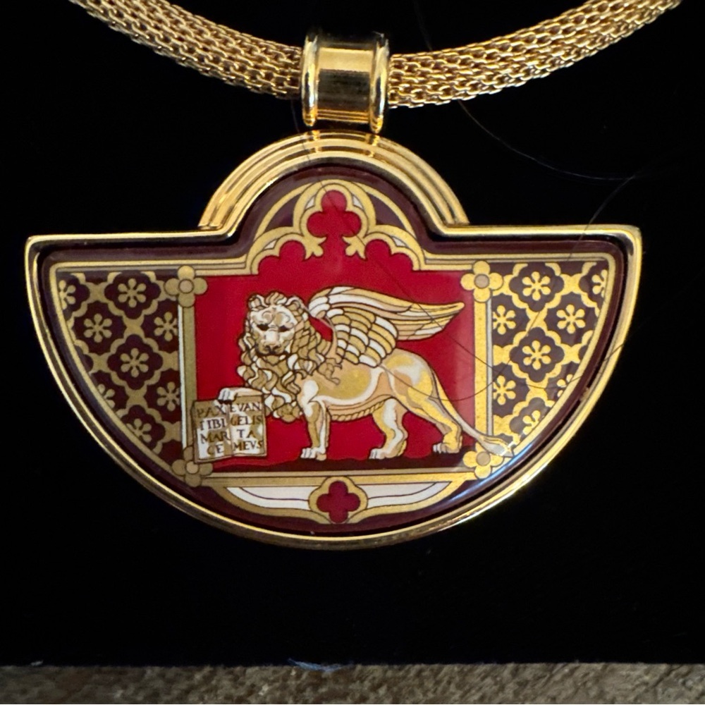 Frey Wille Venice Lion Pendent Necklace- in box never worn